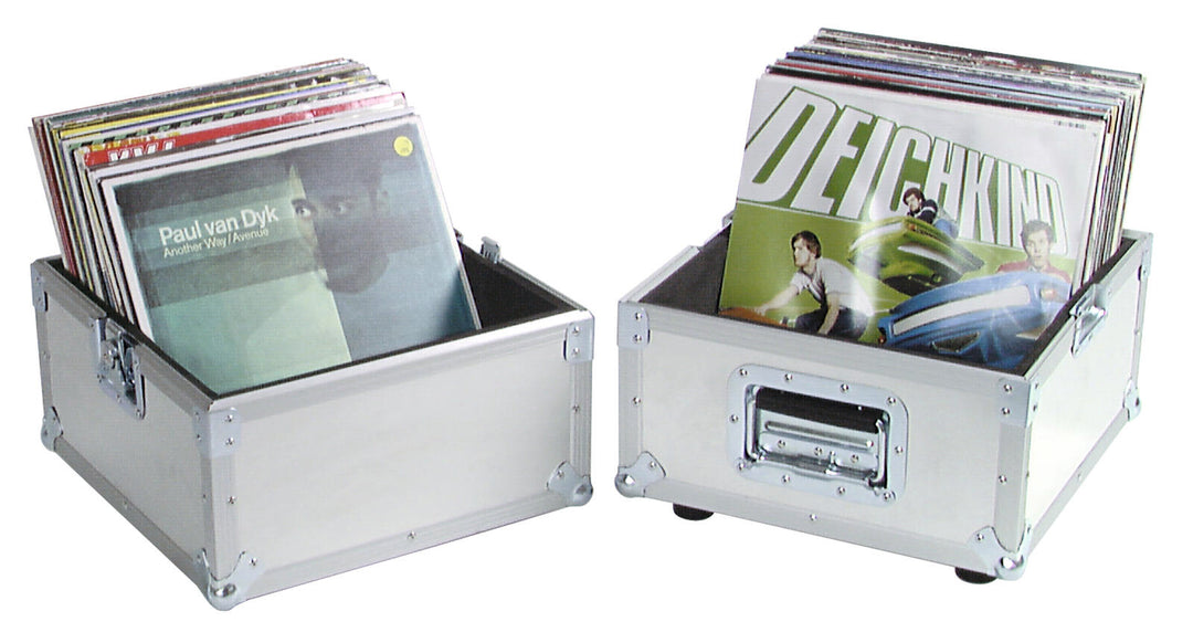 ROADINGER Record Case PRO ALU 50/50, enkel, 100 LP-skivor