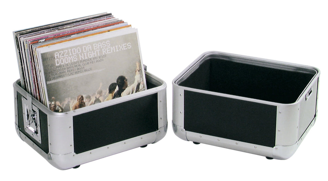 ROADINGER Record Case ALU 50/50, rundad, bk