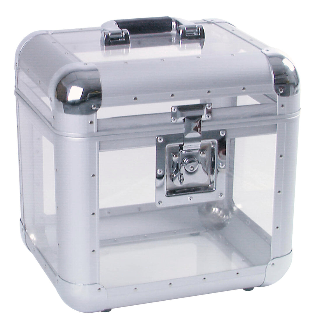 ROADINGER Record Case ALU 75/25, rundad, akryl