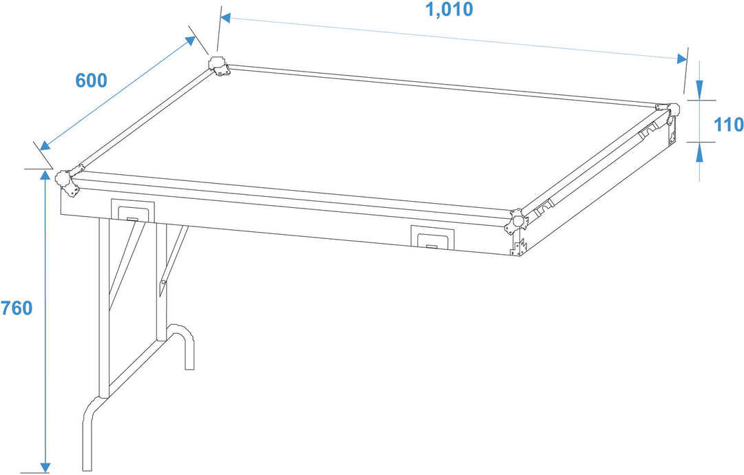 ROADINGER WDS-1 Universal Drawer Case med hjul