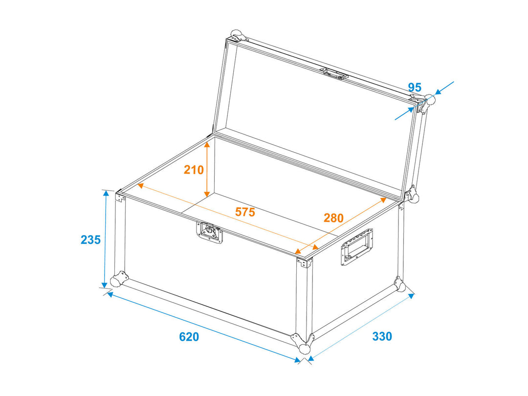 ROADINGER Universellt transportfodral 60x30x30cm