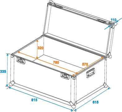 Eurolite Transport Flightcase (81 x 61 x 45 cm)