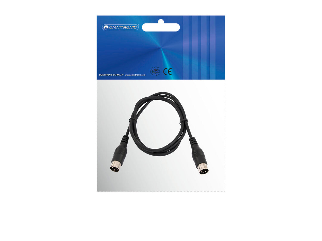 OMNITRONIC DIN-kabel 5-polig MIDI 3m