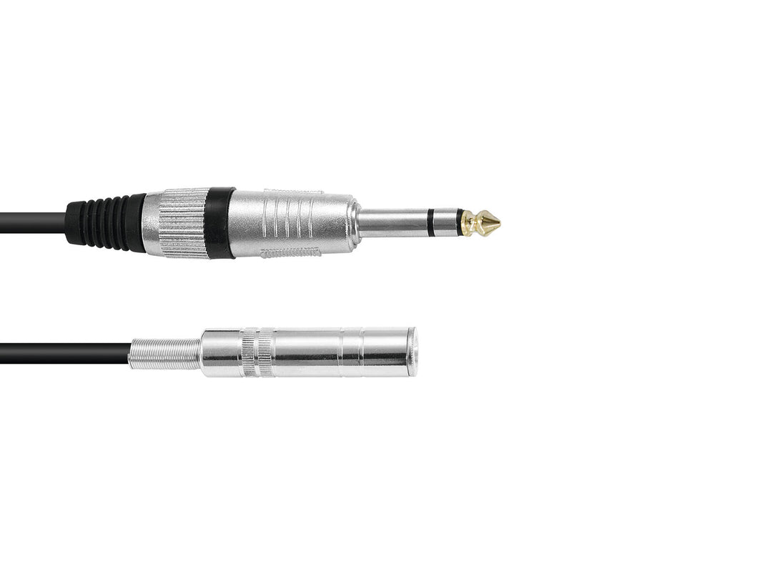 OMNITRONIC Jackförlängning 6.3 stereo 3m bk