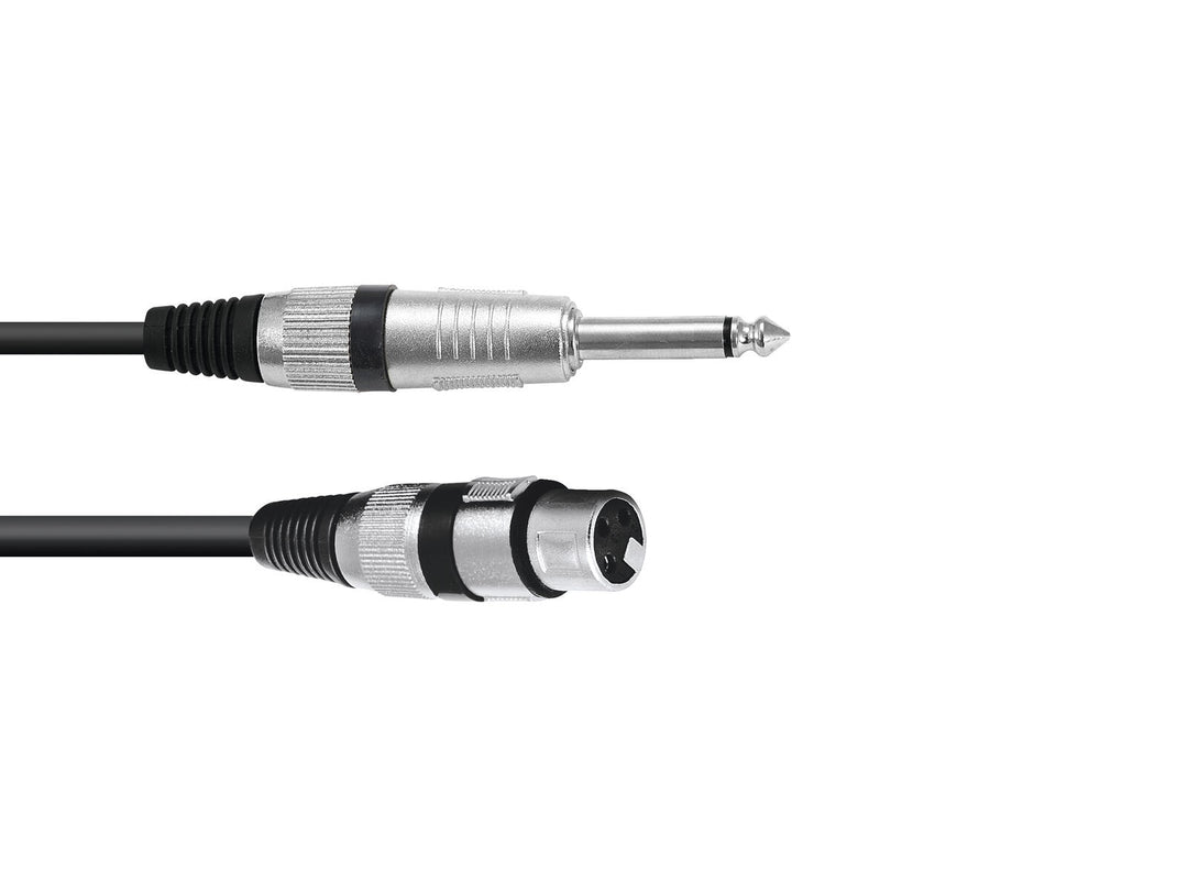 OMNITRONIC Adapterkabel XLR(F)/Jack mono 0.9m bk