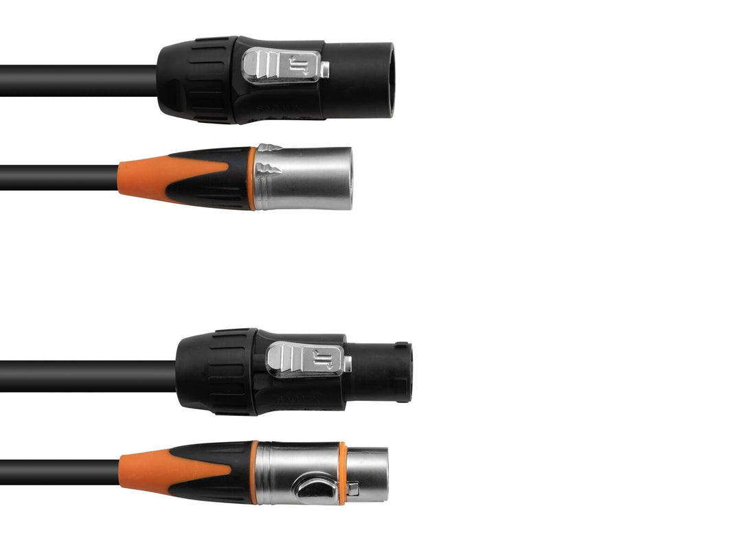 EUROLITE Combi Cable DT-2 DMX IP T-Con/3-pin XLR 3 m