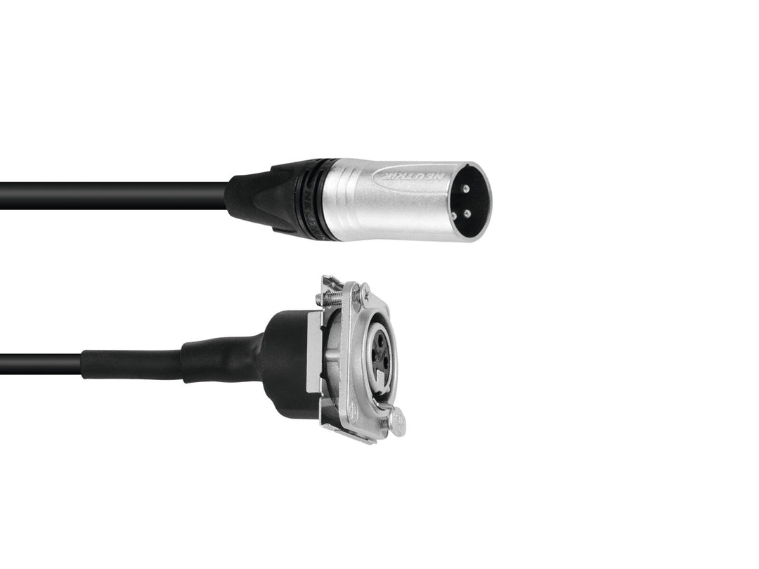 PSSO patchkabel XLR(M)/XLR(F) S 1m bk