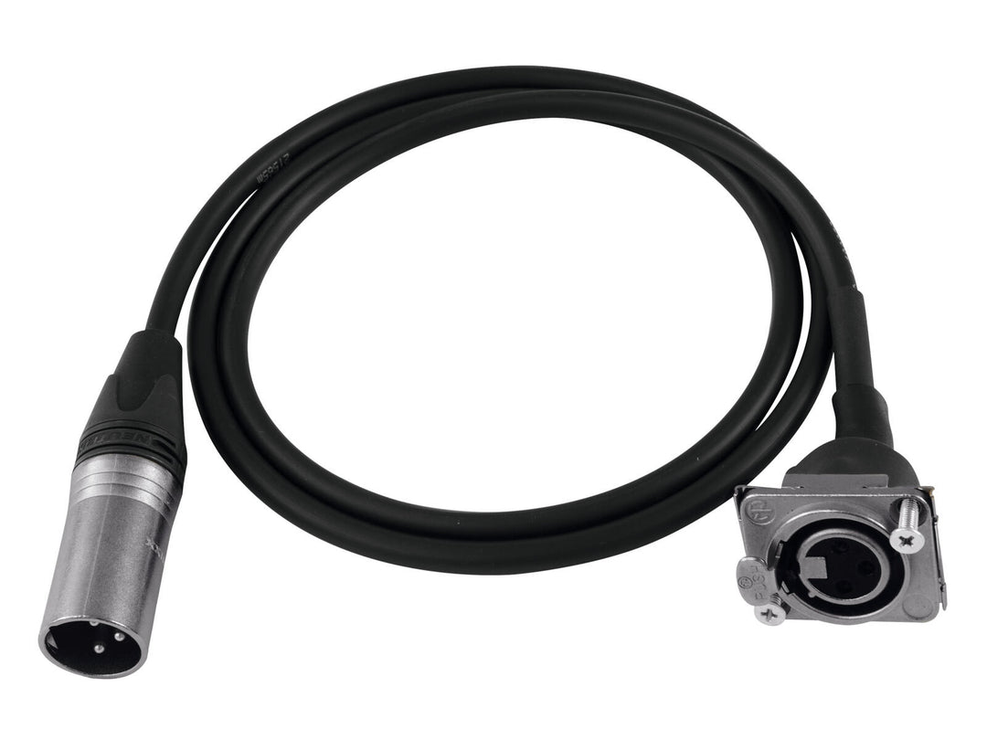 PSSO patchkabel XLR(M)/XLR(F) S 1m bk