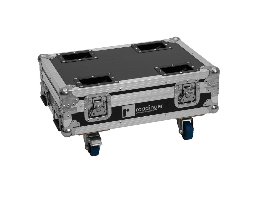 ROADINGER Flightcase 8x AKKU Mini IP UP-4 QCL Spot MK2 med laddningsfunktion