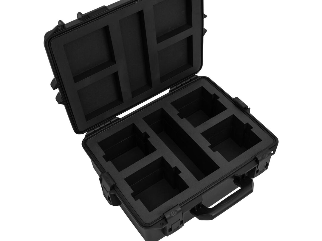 ROADINGER Plastfodral för 4x AKKU UP-4 QCL Spot QuickDMX MK2