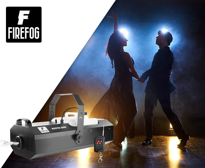 Firefog Master 3000 rökmaskin 3000 W med DMX och fjärrkontroll