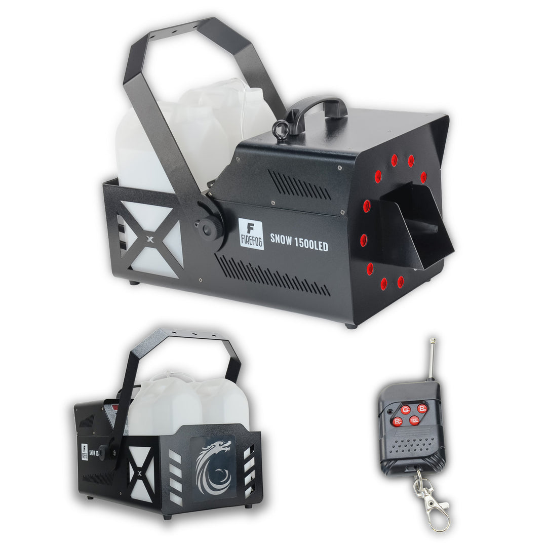 Firefog Snow 1500LED snömaskiner 1500 W med RGB LED och DMX