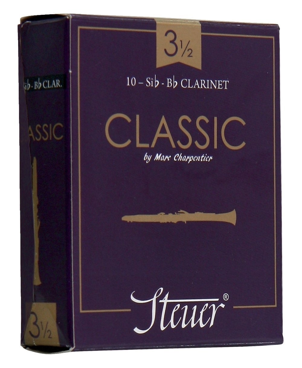 Steuer Classic rörblad för Bb-klarinett, styrka 2 1/2, 10 st.