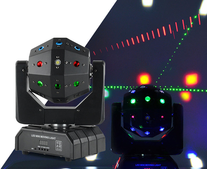 Firefog STARBALL movingheads med laser och strobe