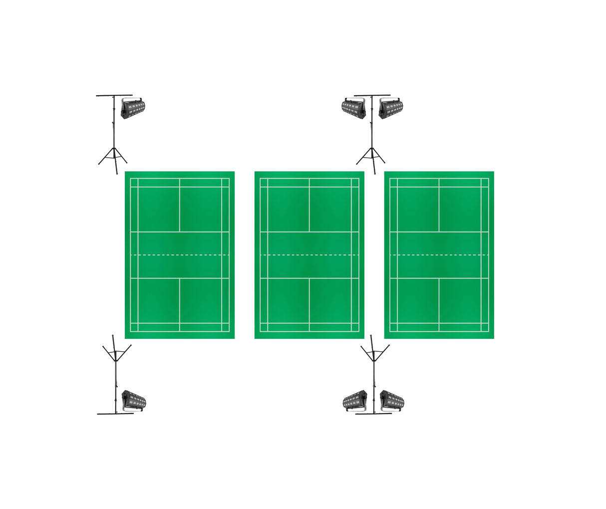 Natminton komplett paket för 3 kurser
