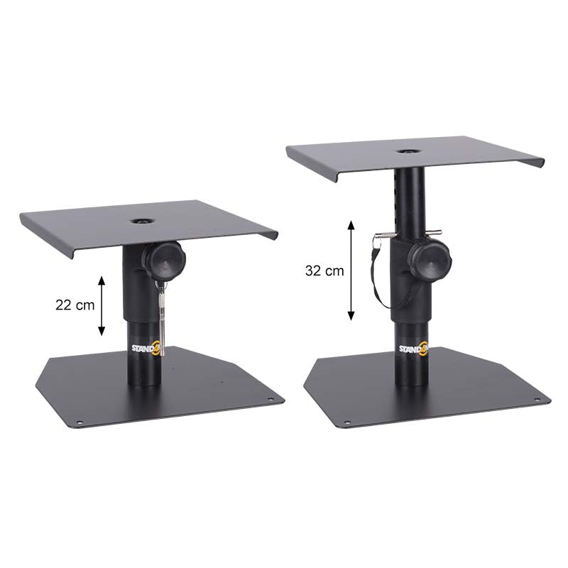 Monitor Stands (2 stk.) Justerbara stativ för studiomonitors