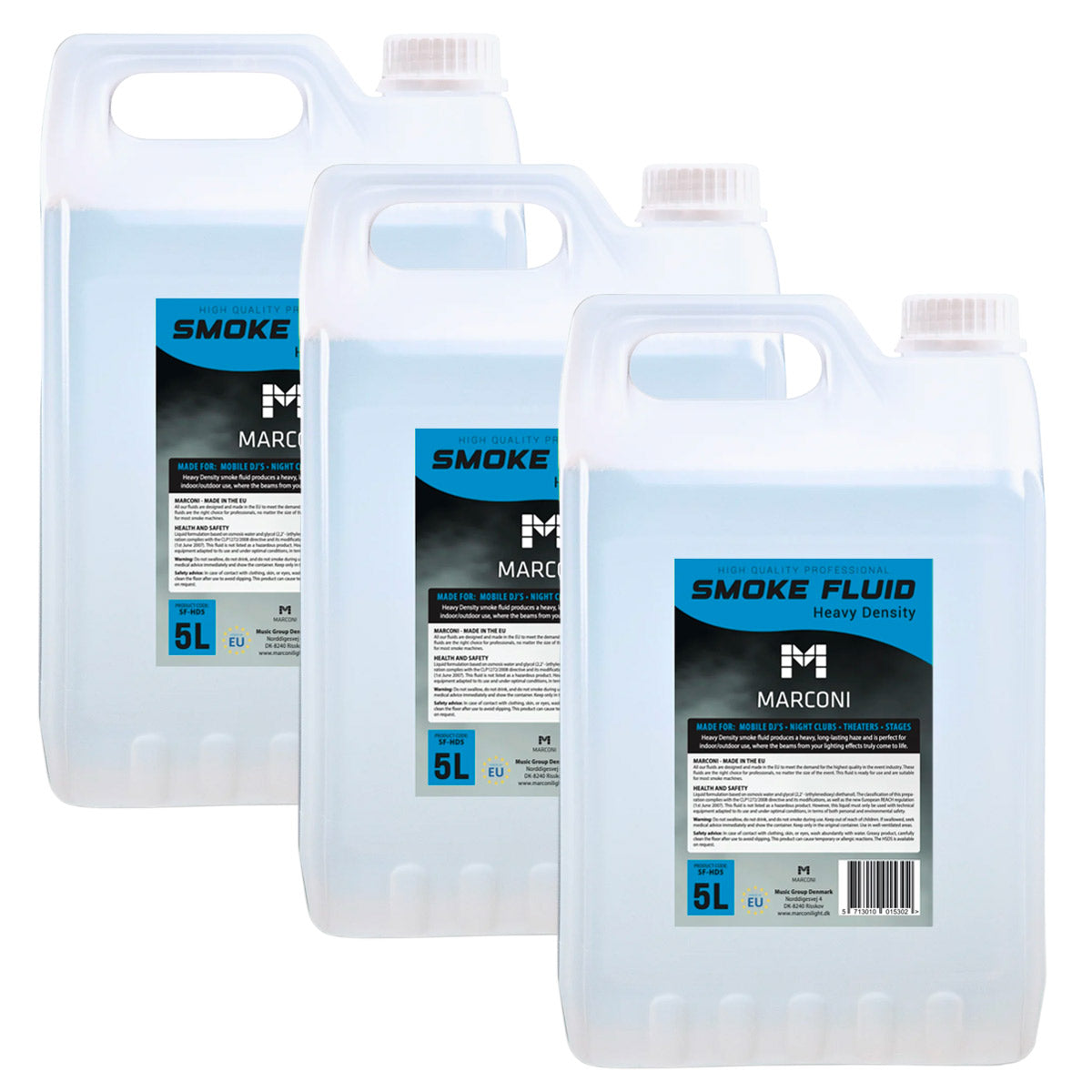 3 x 5L rökvätska (Heavy Density)