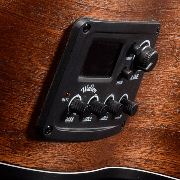 Walden D550CEW västerländsk gitarr (naturlig)