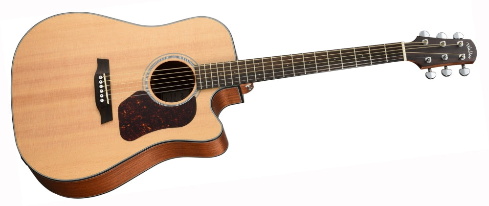 Walden D550CEW västerländsk gitarr (naturlig)