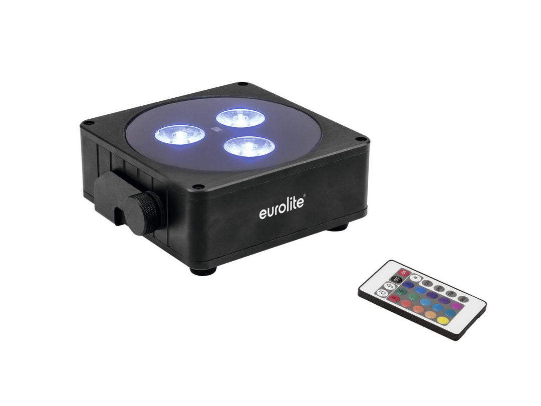 EUROLITE Set AKKU 2x Flat light 3 bk + Bar-6 + stativ