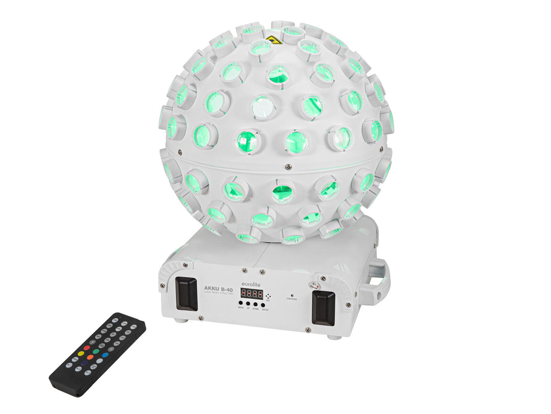 EUROLITE AKKU B-40 Laserstråleffekt AIR vit
