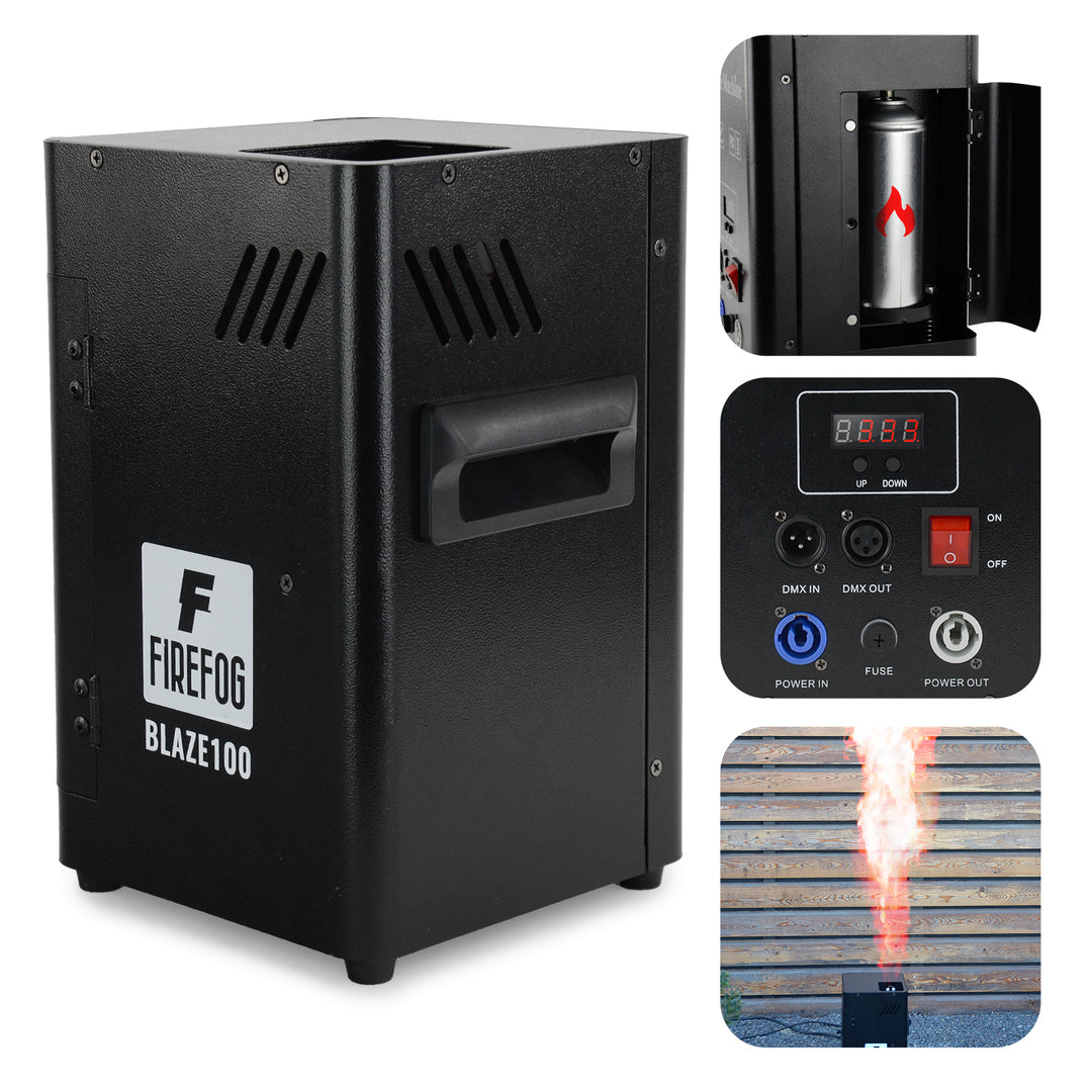 Firefog BLAZE100 flammaskin 200 W med DMX