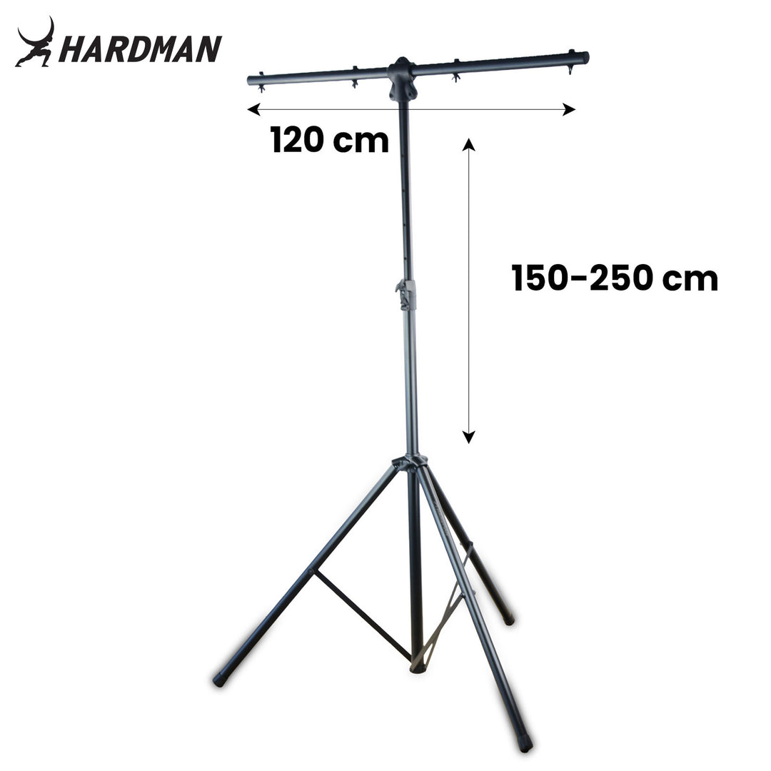 Hardman HLS3 ljusstativ med T-bar och automatisk låspinne, 2,5 m