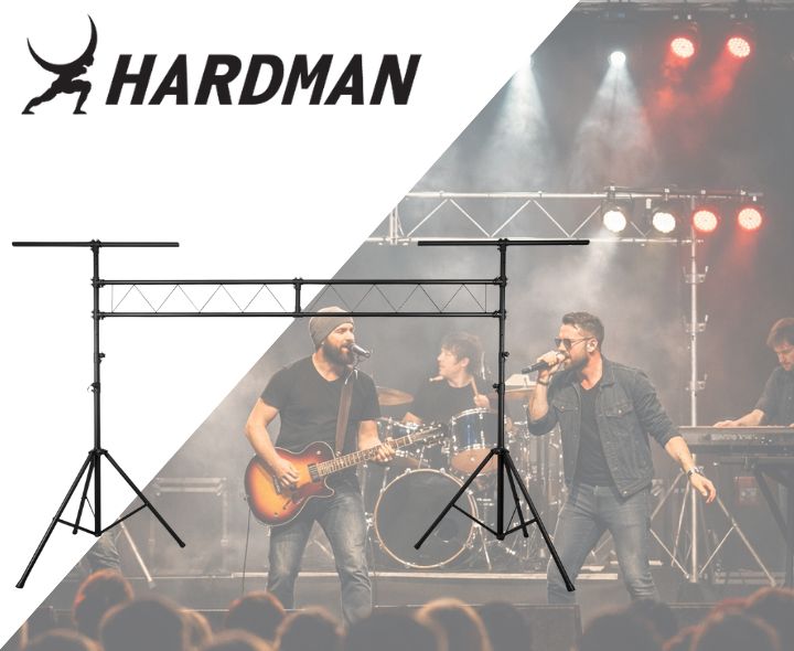 Hardman SDLS1 ljusbro på stativ, 3,5 m hög och 3 m bred