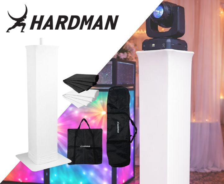 Hardman PTS23W totem, vit, 100 till 175 cm