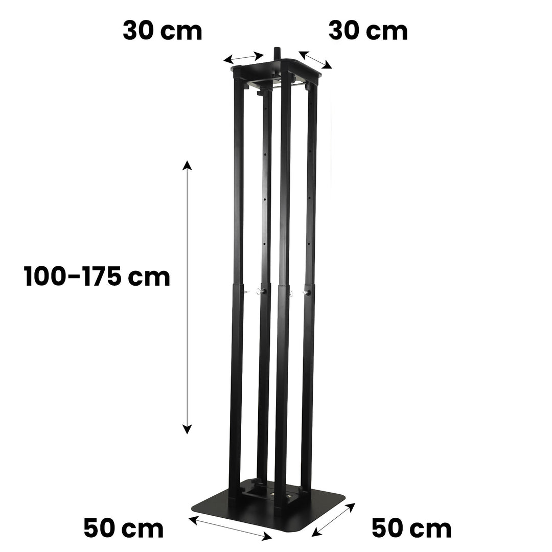 Hardman PTS23B totem, svart, 100 till 175 cm