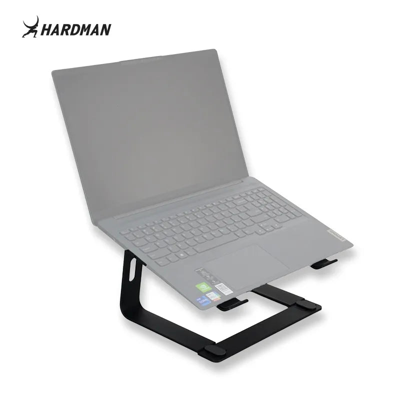 Hardman LSR2 – Hopfällbart laptopstativ i aluminium, svart