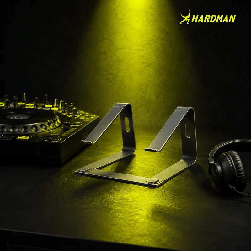 Hardman LSR2 – Hopfällbart laptopstativ i aluminium, svart