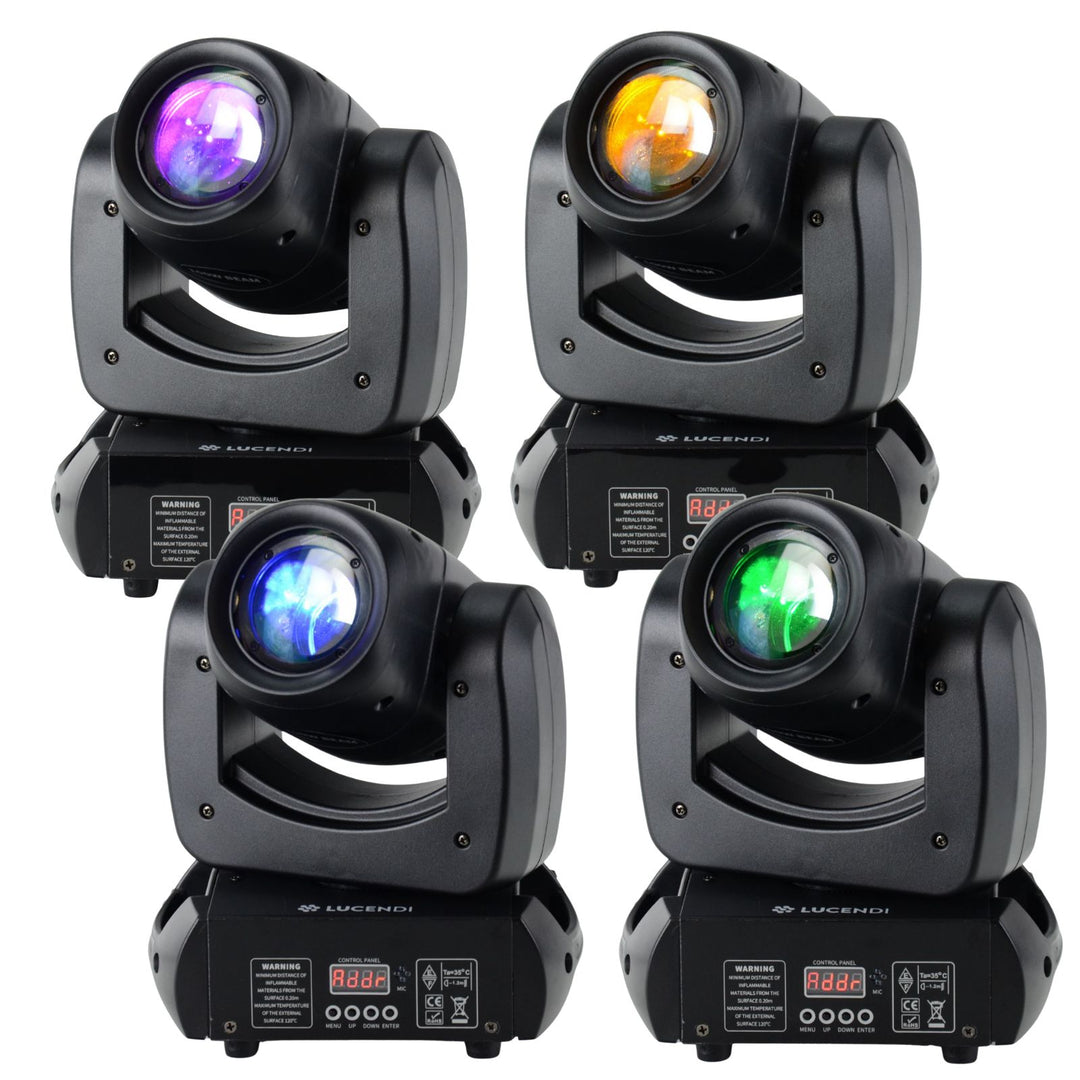 Lucendi BEAM100 moving head, set med 4 st och case