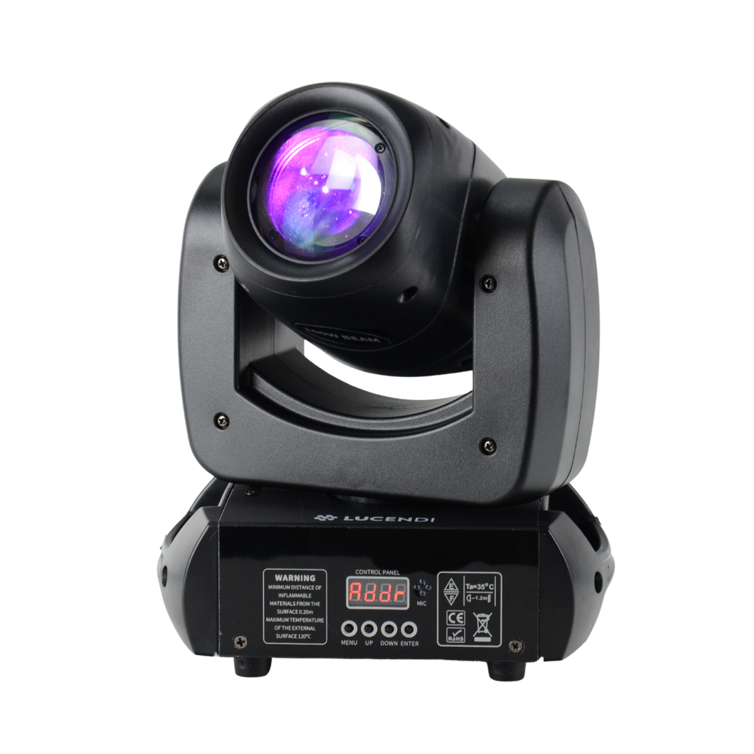 Lucendi BEAM100 moving head, set med 4 st och case