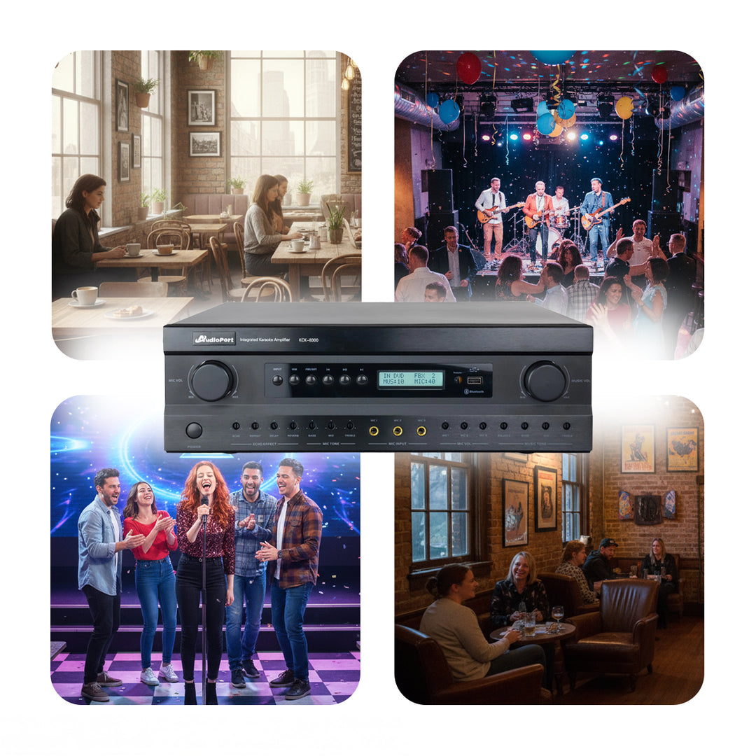 Audioport KC8300 förstärkare 2 x 300 W med DSP