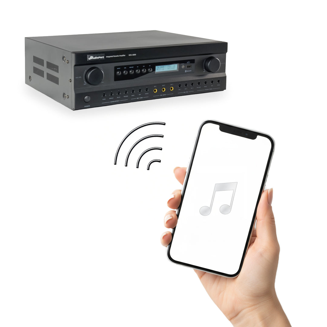 Audioport KC8300 förstärkare 2 x 300 W med DSP