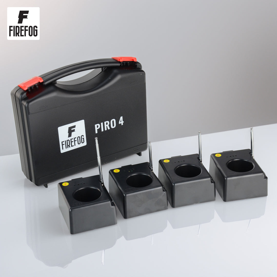 Firefog Piro 4 fjärrtändningsset för gnistfontäner, 4 kanaler