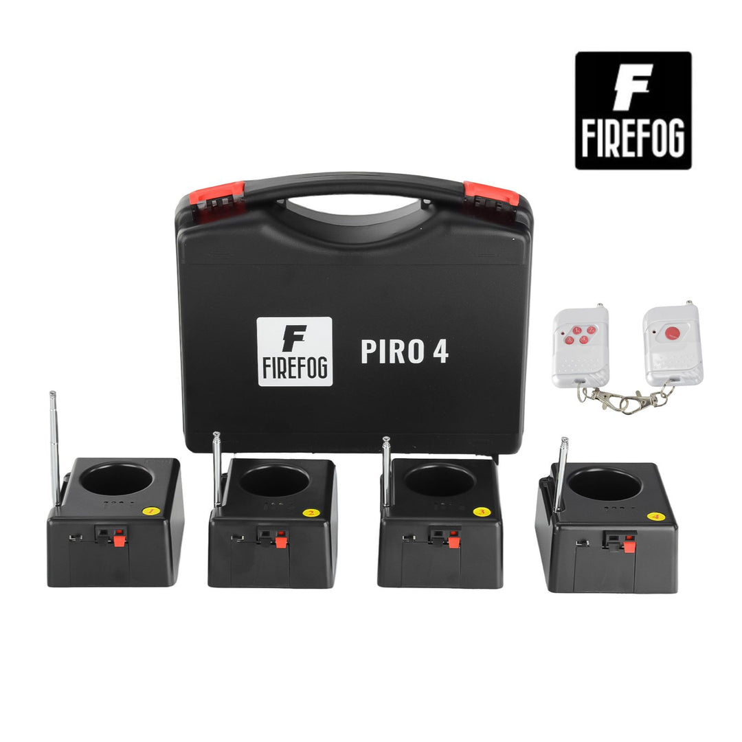 Firefog Piro 4 fjärrtändningsset för gnistfontäner, 4 kanaler