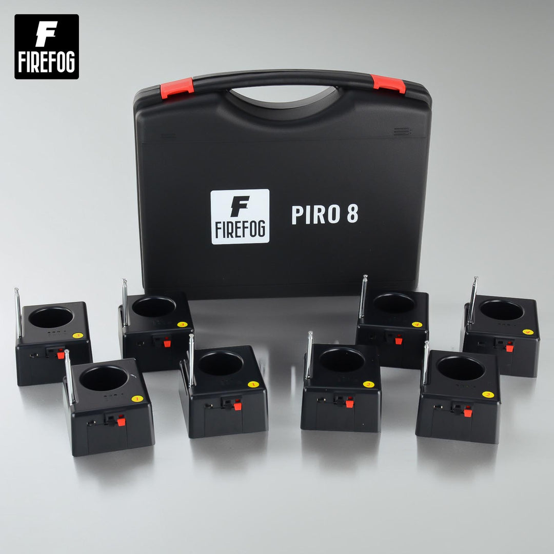 Firefog Piro 8 fjärrtändningsset för gnistfontäner, 8 kanaler
