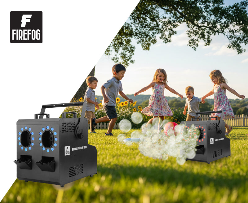 Firefog BUBBLE FOGGER 1000 rök- och bubbelmaskin med RGBW LED