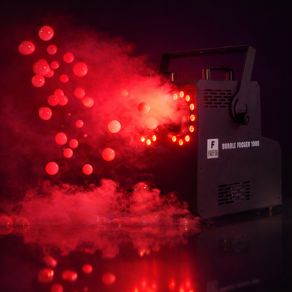 Firefog BUBBLE FOGGER 1000 rök- och bubbelmaskin med RGBW LED