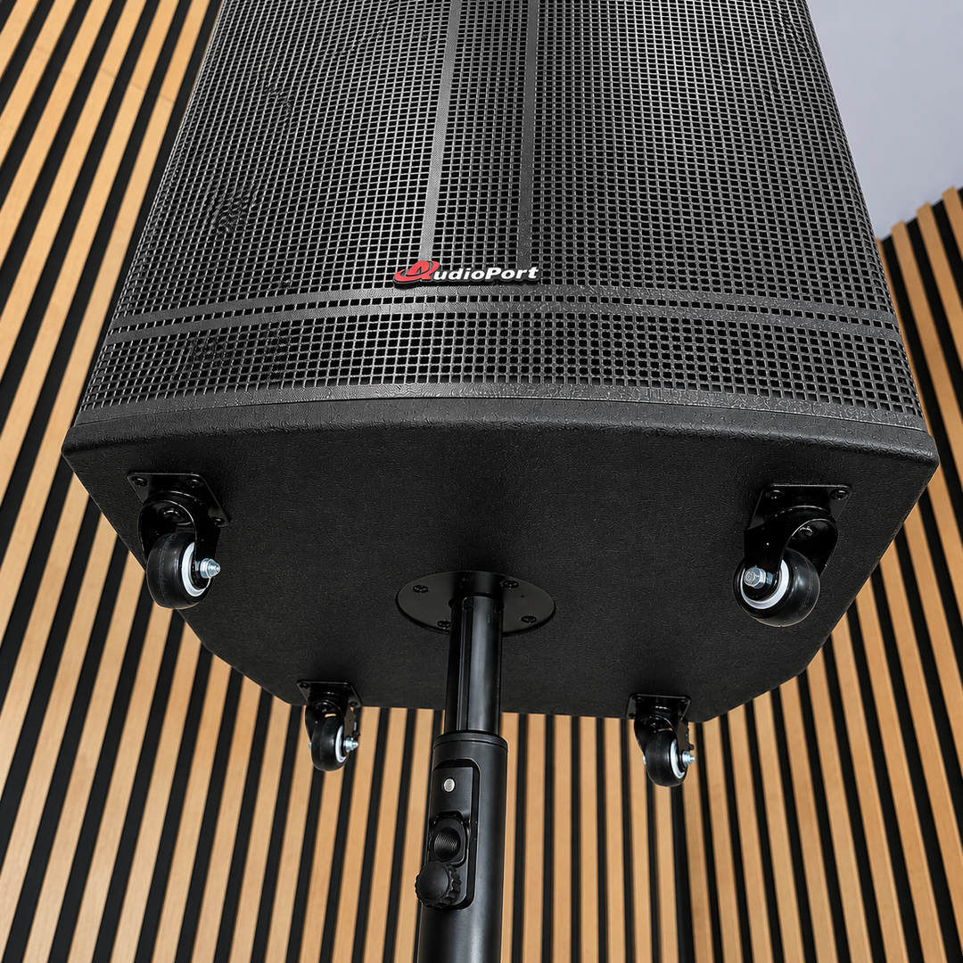 Audioport V15 transportabel Aktiv högtalare 500 W med 2 mikrofoner