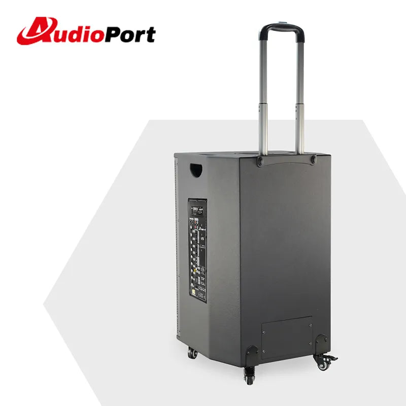 Audioport V15 transportabel Aktiv högtalare 500 W med 2 mikrofoner
