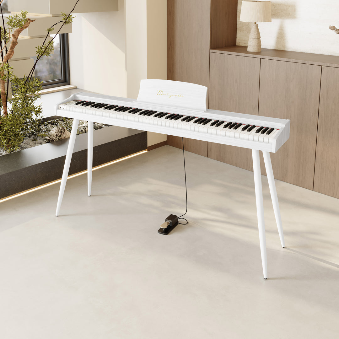 Mielczewski Virelai digitalpiano med ben, vit
