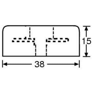 Gummifot 38 x 15 mm