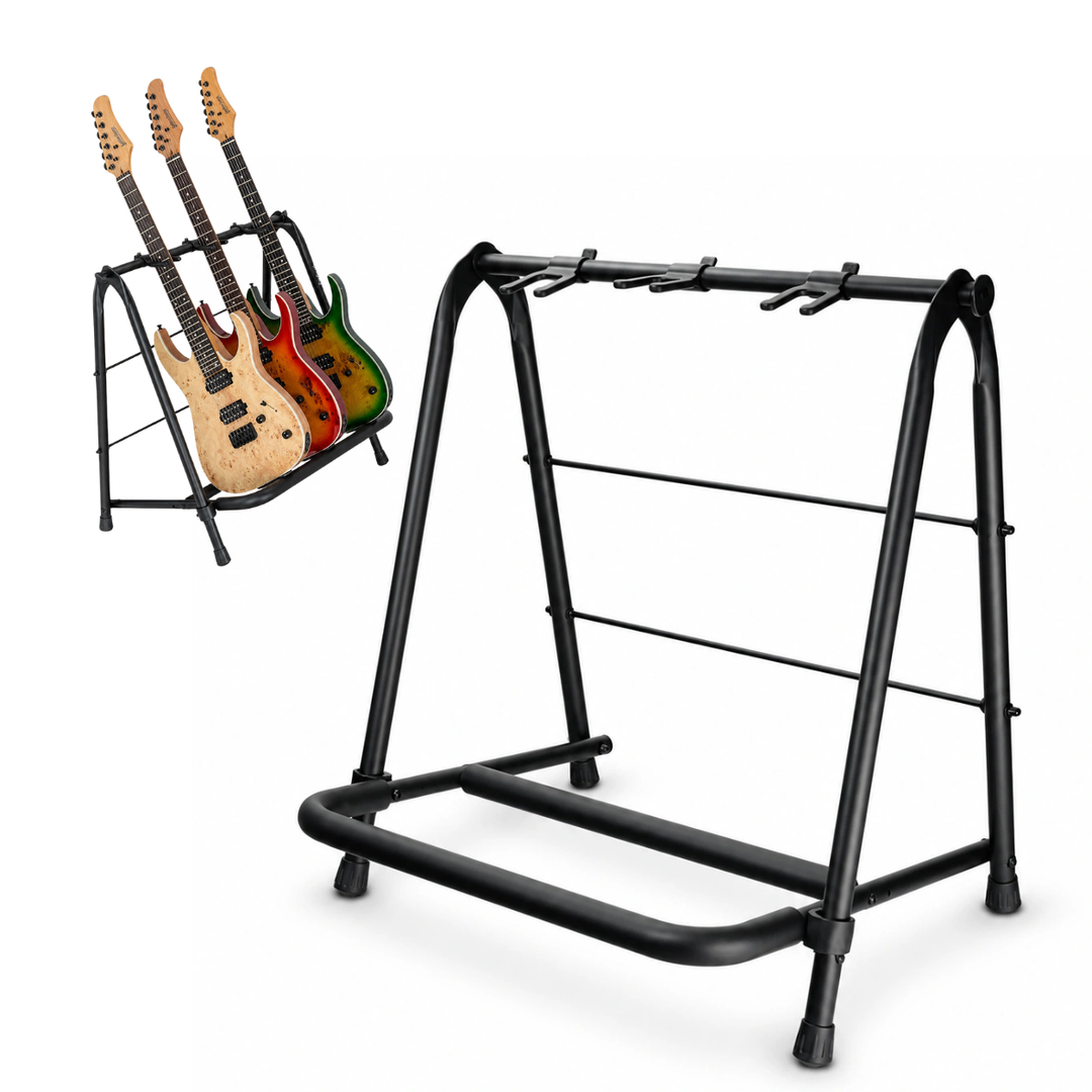 Hardman gitarrstativ för 3 gitarrer, hopfällbart
