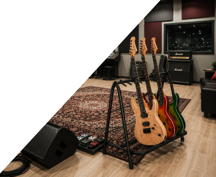 Hardman gitarrstativ för 5 gitarrer, hopfällbart