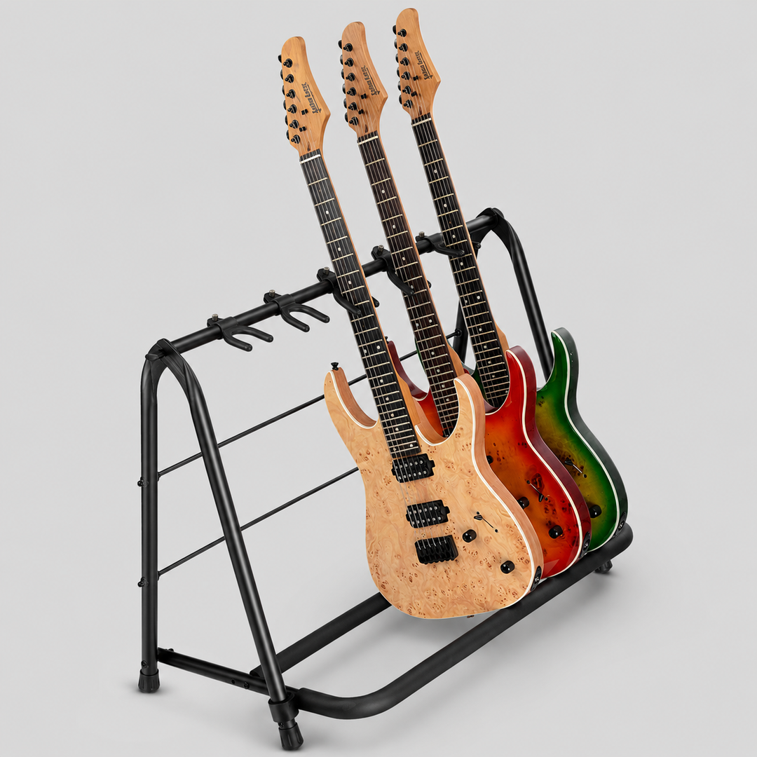 Hardman gitarrstativ för 5 gitarrer, hopfällbart