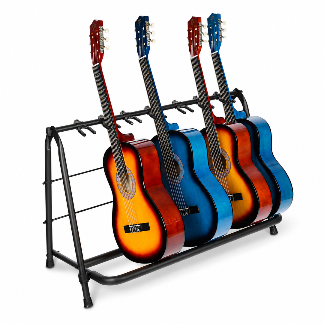 Hardman gitarrstativ för 7 gitarrer, hopfällbart