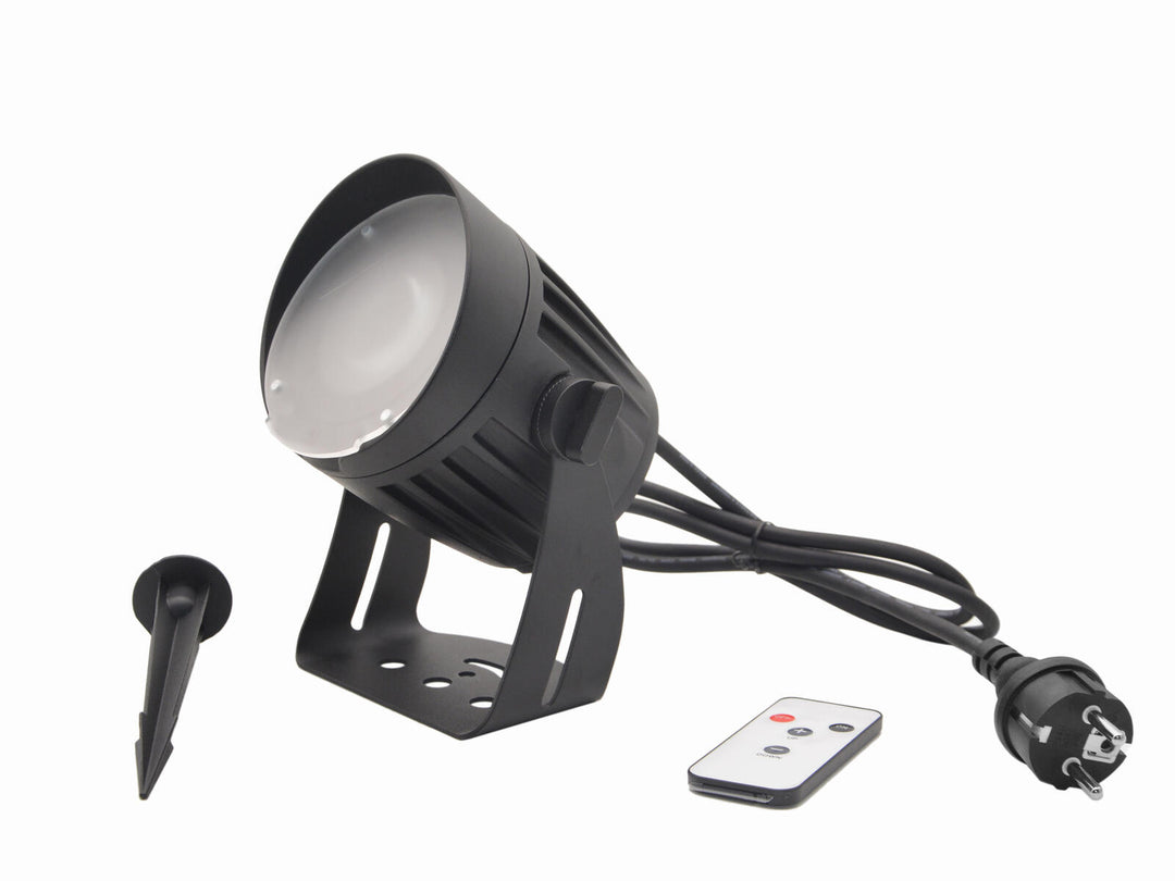EUROLITE LED utomhusspotlight 18W WW med markspjut